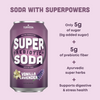 VANILLA LAVENDER +Ashwagandha Prebiotic SUPER SODA (12 Pack)
